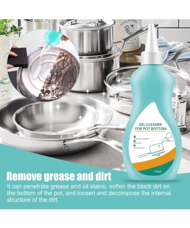 Magic Gel Cleaner For Pots and Pans Magic Gel Cleaner Kitchen Cleaning Effortless for Burned Bottoms Stubborn Stains Stainless Steel Pot Cleaner for Bottom of Pans (1Pcs) - Buy Online on GoSupps.com