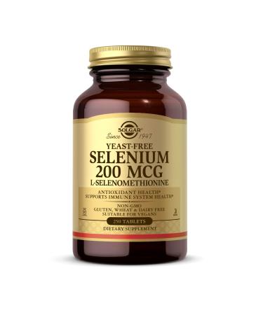 Solgar Selenium Yeast-Free 200 mcg - 250 Tablets