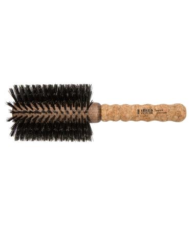 Ibiza Hair Professional Round Boar Hair Brush (EX Series)  Lightweight with Reinforced Bristles & Cork Handle  Add Texture & Shine for Medium to Long Hair 1 Count (Pack of 1)