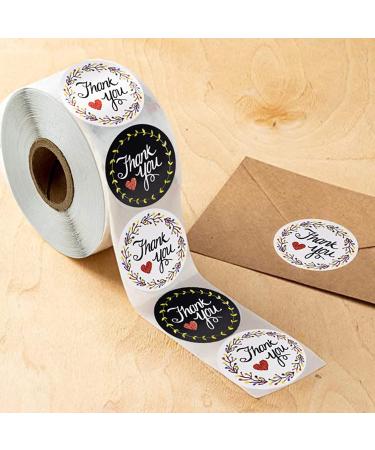 Buy 1000 Round Self-Adhesive Thank You Stickers - Perfect for Gifts Envelopes Weddings & Birthdays | Ideal for International Shipping - Buy Online on GoSupps.com