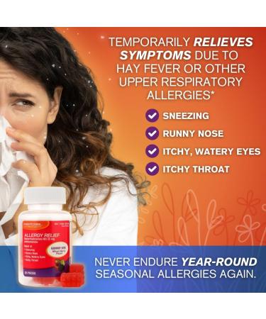 FirstCare Allergy Relief Soft Chews - Diphenhydramine HCI 25 mg for Sneezing Runny Nose & Itchy Eyes | Chewable Allergy Medicine (20 Count) - Fast Symptom Relief Worldwide - Buy Online on GoSupps.com