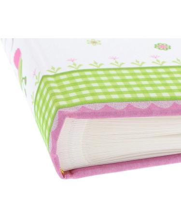 Goldbuch 24185 Taufalbum Lovely - 25x25 cm Pink Photo Album with 60 White Pages & Pergamine Cutting Leaves | Perfect for Baptism Memories - Buy Online on GoSupps.com