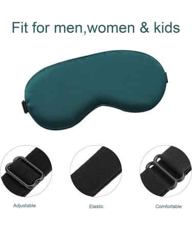 Silk Sleep Mask Set for Women Men Children - 4 Pack Adjustable Eye Masks for Sleeping - Blackout Blindfold for Travel, Nap - Soft and Comfortable - Buy Online on GoSupps.com