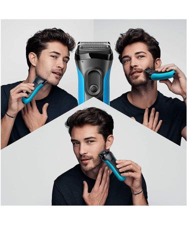 Buy Braun Series 3 Razor for Men - 3-in-1 Electric Shaver with 30 Min Runtime - 3010BT Blue & Black Bundle - Buy Online on GoSupps.com