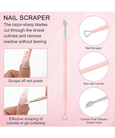 Yolev 3pcs Cuticle Trimmer with Cuticle Pusher 3 PCS Pink Nail Cuticle Nipper Professional Pedicure Manicure Nippers Rainbow Sharp Durable Pedicure Manicure Tools for Fingernails and Toenails - Buy Online on GoSupps.com
