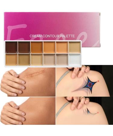  G n rique Concealer Palette - 12-Color Cream Contour Palette - Makeup Concealer for Women with Mature Skin - Evening Wedding Travel Dates - Buy Online on GoSupps.com