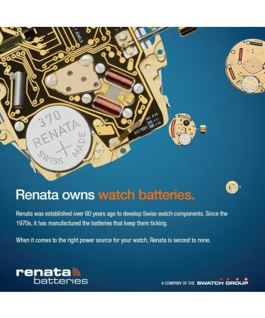 Renata 373 SR916SW Batteries 10 Pack of 1.55V Silver Oxide Watch Batteries for Reliable Power - Buy Online on GoSupps.com