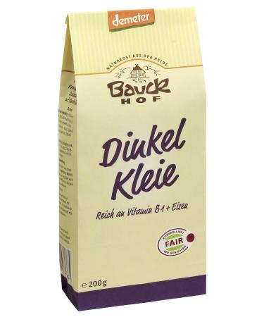 Bauckhof Dinkelkleie Demeter Lot of 6 bottles of 6 x 200 g