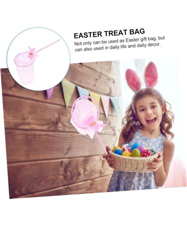 HOMSFOU Easter Tote Bag Snack Bags Gift Bags The Gift Gifts Gift Packing Bags Easter Theme Gift Bag Snack Storage Pouches Wood Handle Gift Bag Snacks Bags Pink Fabric Small Gift Bag Candy 1 count (Pack of 1) Pink - Buy Online on GoSupps.com