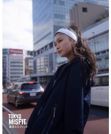 Tokyo MISFIT - Japanese Headbands for Men & Women | Welding Training Yoga Fashion Running Sports Basketball Bandana - Japanese Cube (White) - Buy Online on GoSupps.com