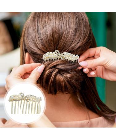 FRCOLOR Rhinestone Bow Tie alloy rhinestone leaf hear clips bridal headpiece floral fork rhinestone combs pearl clips for bride hairpiece Accessories rhinestones Girls Hair Accessories - Buy Online on GoSupps.com