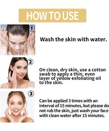  RUCRAK 1 pcs Olf Body Exfoliate Peeling Oil Old Yellow Peeling Oil Old Natural Spot Yellow Peeling Oil Make Your Skin Smoother - Buy Online on GoSupps.com