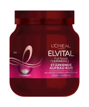 L'Or al Paris Elvital Haarkur Hair loss due to hair breakage without parabens or silicones for weak hair with biotin provitamin B5 and arginine full resist Multi Power Kur 1 x 680 ml - Buy Online on GoSupps.com