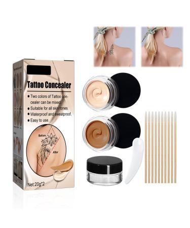 Tattoo Concealer  Tattoo Cover  Scar Concealer  Concealer  Tattoo Remover  Scar Tattoo Concealer  Professional Waterproof Tattoos Cover Makeup Concealer Tattoo Scar Mole Vitiligo Set