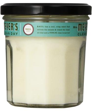 Mrs. Meyer's Basil Soy Candle - 7.2 oz Glass Jar (Pack of 6) | Eco-Friendly Aromatherapy - Buy Online on GoSupps.com