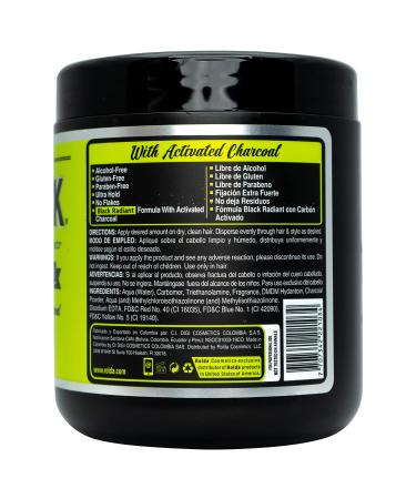 Rolda Black Styling Hair Gel Extra Strong Hold 17.6oz - 1.1 Pound - Buy Online on GoSupps.com