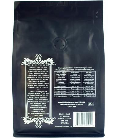 BEAN HEAD Black Label Select Specialty Grade Organic Whole Beans 340 g Black Label Whole Bean 340 g - Buy Online on GoSupps.com