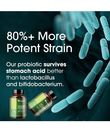 Buy Vegageno Probiotics 180 Capsules - 30 Cultures & 80 Billion KBE for Intestinal Health | Probiotics & Prebiotics for Optimal Gut Flora - Buy Online on GoSupps.com