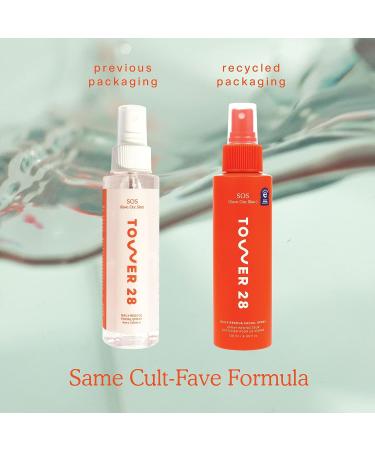 Tower 28 SOS Daily Facial Spray | Travel-Size | Soothe Irritation and Inflammation | pH Balancing Toner | Hypochlorous Acid | 1 Fl Oz - Buy Online on GoSupps.com