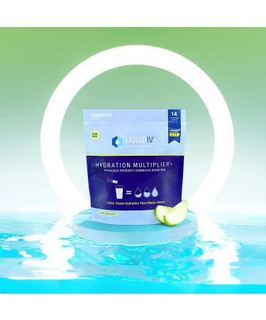 Liquid I.V. Hydration Multiplier+ Probiotic Kombucha Powder - Tart Green Apple (14 Sticks) - Buy Online on GoSupps.com