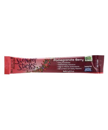 Now Foods Slender Sticks Pomegranate Berry - 12 Sticks (4g Each) | Healthy Snack Option - Buy Online on GoSupps.com