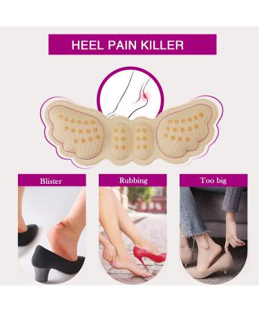 3 Pairs Upgraded Heel Cushion Inserts - Anti-Slip Grips & Comfortable Liners for Loose Shoes | Best High Heel Protectors for Women - Buy Online on GoSupps.com