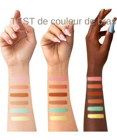 High Coverage Concealer Stick - 6 Face Shades - Light Concealer Neutralizing Uniforming Natural Complexion Without Cosmetic Marker - Buy Online on GoSupps.com