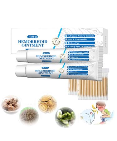Healmusz Natural Herbal Hemorrhoids Ointment Healmusz Hemorrhoid Ointment Chinese Herbal Hemorrhoids Cream Organic Herbal Hemorrhoids Ointment 0.7Oz/20g (2pcs)