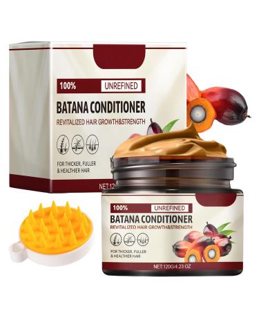 Batana Oil Organic Batana Oil for Hair Growth Raw Batana Oil Repair Dry Damaged Hair for Healthier Thicker Hair Leaves Your Hair Smoother Oil Reduces Hair Loss Enhances Hair Thickness -120g