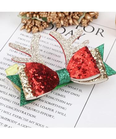 Hairstyle Hairpin Headband Girls 3" Glitter Hair Clips Christmas Hair Bows Accessories Pins for Girls Cartoon Duckbill Clips Hairgrips Headwear Hairpins For Girls (Size : 28) - Buy Online on GoSupps.com