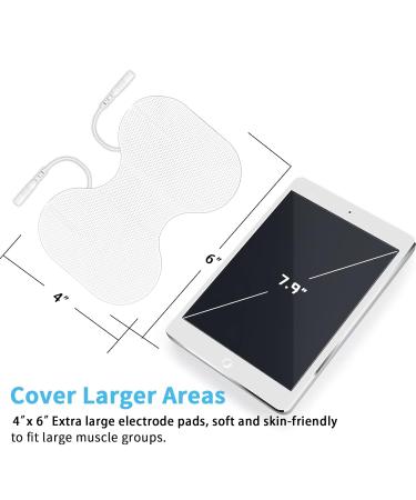 TENS Unit Replacement Pads - 6 Extra Large Butterfly Electrode Pads - Buy Online on GoSupps.com