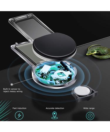 Thermometer Temperature Humidity Gauge Hygrometer Bearded Dragon Tank Accessories Reptile Tank Temperature Gauge Pet Supplies for Home Pet Shop(Black Transparency) - Buy Online on GoSupps.com