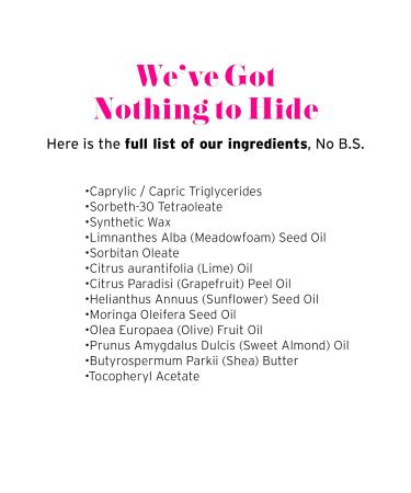 No Bad Stuff - Cleansing Melt with Moringa Oil Shea Butter Vitamin E and Lime Oil Facial Cleanser Balm 3.52oz - Buy Online on GoSupps.com