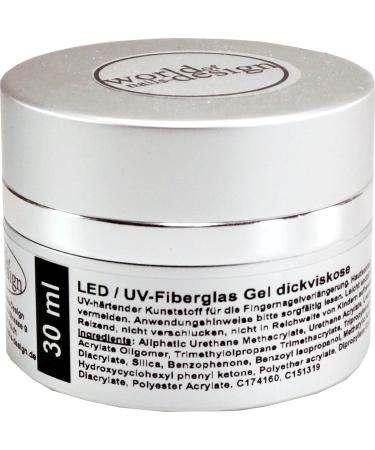 LED/UV gel fiberglass clear thick viscosity 30 ml Premium Edition