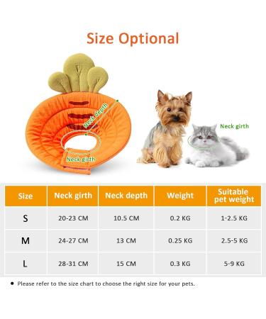 All-Sopets Cat Protective Collar - Lightweight Recovery Cone for Cats & Puppies | Soft After Surgery Collar in Orange - Buy Online on GoSupps.com