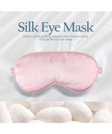 4 Pack Silk Sleep Masks | Soft Satin Eye Covers for Comfortable Sleep | Light Blocking Eye Masks for Travel & Naps | Gifts in Black Silver Pink & Leopard Print - Buy Online on GoSupps.com