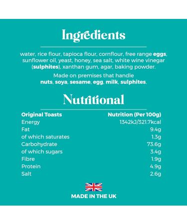 Belle & Wilde Original Artisan Toasts | Handcrafted With No Preservatives I Suitable For Vegetarians & 100% Gluten Free | Perfect With Cheese Dips & P t s - Buy Online on GoSupps.com