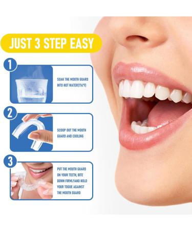 Anti-Snoring & Teeth Grinding Solution | Crunching Rail - 2 Sizes 4 Formable Mouth Guards for Bruxism & Night Protection - Buy Online on GoSupps.com