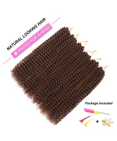 Dansama 18 Passion Twist Hair - Water Wave Bohemian Braiding Hair for Butterfly Crochet (Pack of 6, #30) - Buy Online on GoSupps.com