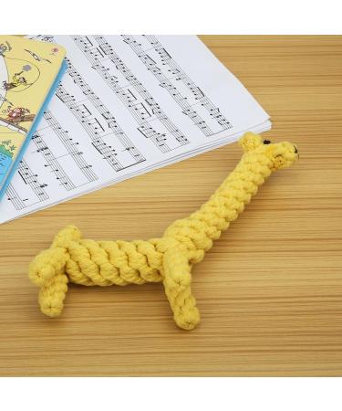 Durable Braided Cotton Giraffe Dog Toy for Puppies - Vivifying Kielzeugen | Tooth Cleaning | Small Dogs | International Shipping - Buy Online on GoSupps.com