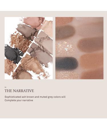 HINCE New Depth Eyeshadow Palette - 10 Color Ash Brown & Gray Shadows | Highly-Pigmented Nudes for Warm Neutral Smoky Eye Makeup - Buy Online on GoSupps.com