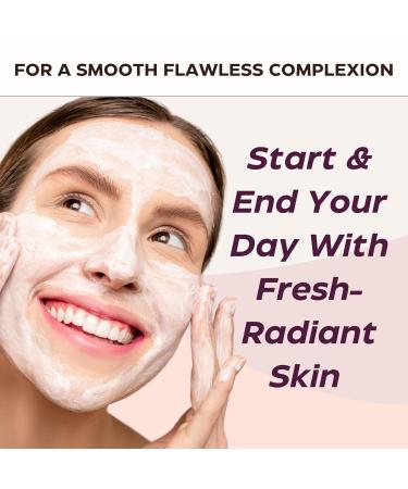 Botanic Visage Exfoliating Brightening Powder | Rice Enzyme Exfoliating Face Wash - Vitamin C Salicylic & Mandelic Acid Foaming Facial Cleanser For Dark Spots Acne & Discoloration All Skin Types - Buy Online on GoSupps.com