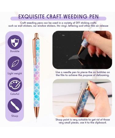 4 Pcs Pin Pen Weeding Tool Kit - Vinyl Squeegee, Tweezers, Weeders & More in Blue Purple - Buy Online on GoSupps.com