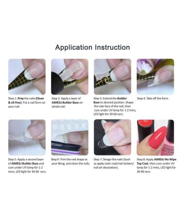 AIMEILI 5 in 1 Hema Free Builder Base Gel 15ml - Soak Off UV LED Builder Nail Gel for Nails Extension - Clear Builder Nail Gel in a Bottle - Buy Online on GoSupps.com
