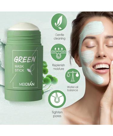2-Pack Green Tea Purifying Clay Mask Stick - Deep Cleansing & Moisturizing for All Skin Types - Monte Luna - Buy Online on GoSupps.com