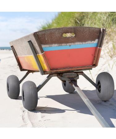 Bonnlo Beach Wheels 9 Replacement Balloon Sand Tires - 2 Pack for Kayak Dolly, Canoe Trolley, Beach Cart, Wagon, Garden Cart, Fishing Cart - 0.86 Diameter Axle Wheels - Buy Online on GoSupps.com
