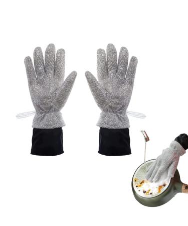 Wire Dishwashing Gloves - Reusable Thickened Waterproof Kitchen Dishwashing Gloves
