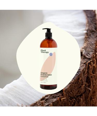 Plant Therapy Organic Fractionated Coconut Oil with Pump 32 oz 100% Pure USDA Certified Liquid Coconut Oil for Essential Oils Body Care Massage and Aromatherapy 1 Count (Pack of 1) - Buy Online on GoSupps.com