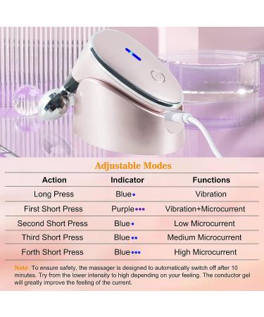 Vowleike Microcurrent Facial Device with Stand | Rechargeable Skin Lifting Tool for Women and Men | Anti-Aging Wrinkle Removal Roller - Buy Online on GoSupps.com