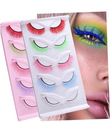 SOESFOUFU Fake Eyelashes Kit 2 Boxes eyelash Accessories fluffy women eyelashes extend mix abundance European and curly lashes eyelashes 5d curly Miss cosmetics false lashes wispy - Buy Online on GoSupps.com